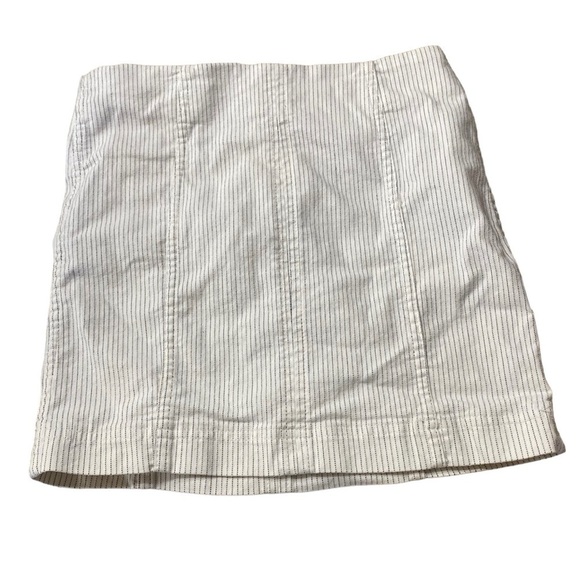 Free People Dotted Stripes Black And White Mini Skirt Women’s Size 2 - Picture 1 of 5